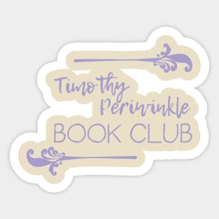 Timothy Periwinkle Book Club Sticker